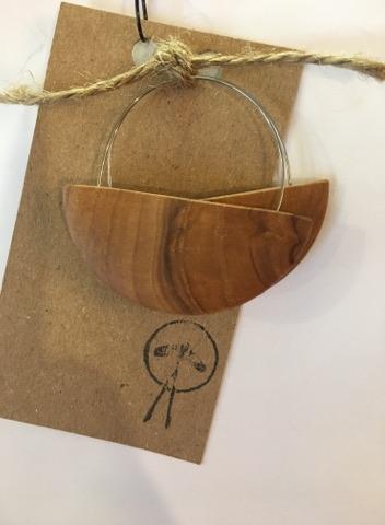 Earring - Semi Circle Hoop Earrings By Whittle Wood Creations