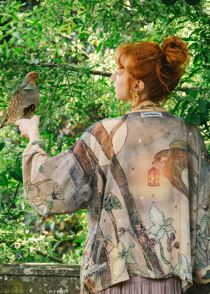 Market of Stars - Silky Bamboo  Pixie Cropped Kimono