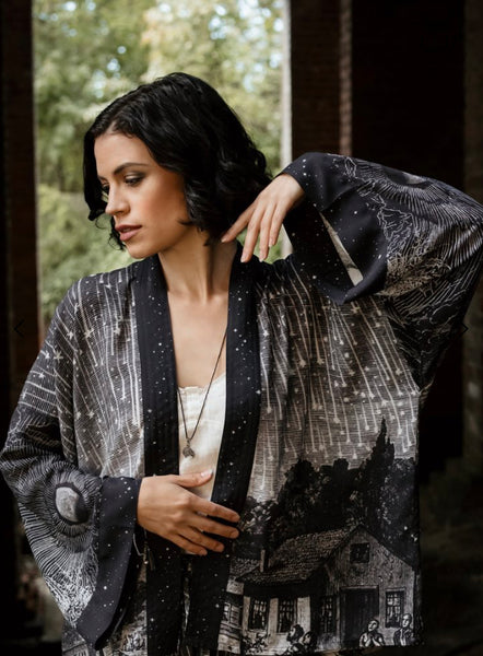 Market of Stars - Silky Bamboo Cropped Kimono