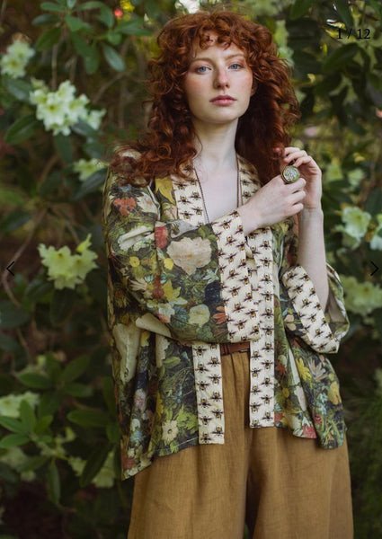 Market of Stars - Silky Bamboo Cropped Kimono