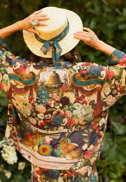 Market of Stars - Silky Bamboo  Pixie Cropped Kimono