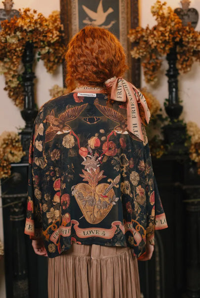 Market of Stars - Silky Bamboo  Pixie Cropped Kimono