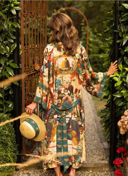 Market of Stars - Opera/Duster Length Belted Kimono
