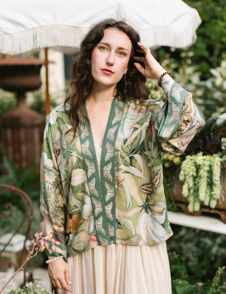 Market of Stars - Silky Bamboo  Pixie Cropped Kimono