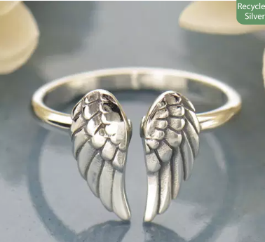 Angel wing 2025 ring gold
