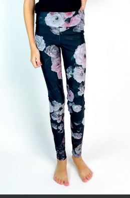 Black printed leggings best sale