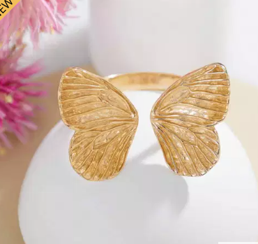 Adjustable Dimensional Butterfly Ring