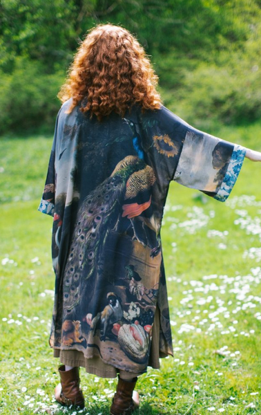 Market of Stars - Opera/Duster Length Belted Kimono