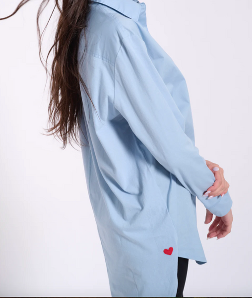 Preloved long sleeve button up oversized shirt