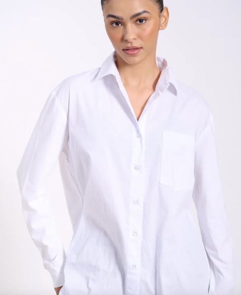 Preloved long sleeve button up oversized shirt