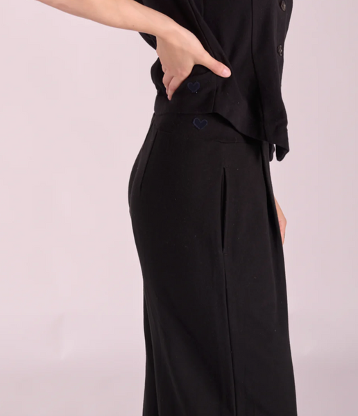 Preloved basma pleated wide leg pants