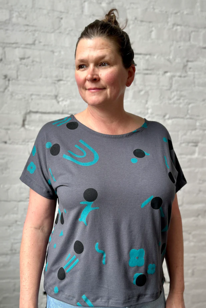 Smoking Lily - Short Sleeve Boatneck tee