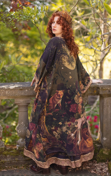 Market of Stars - Opera/Duster Length Belted Kimono