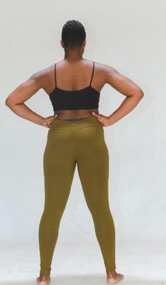 kuda moda womens one size dark res polyester Crop leggings nwt b17